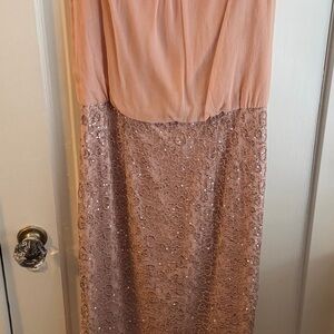 Aidan Mattox Blush Pink Dress